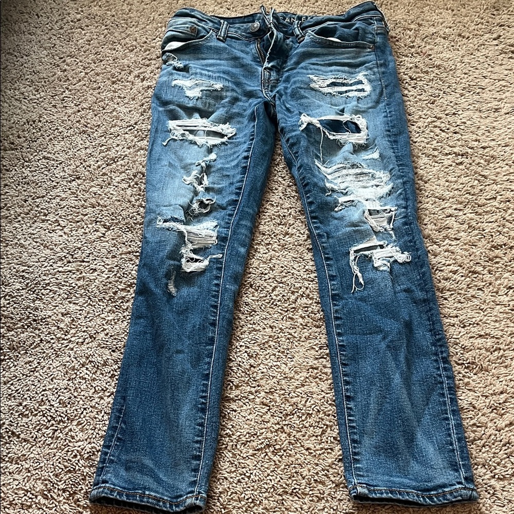 American Eagle Outfitters Ripped Denim Jeans